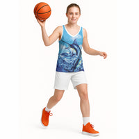 Hawaii Blue Marlin Fishing Basketball Jersey