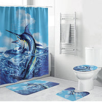 Hawaii Blue Marlin Fishing Bathroom Set