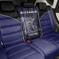 New Zealand Aotearoa Back Car Seat Cover Blue Marlin Fishing Maori Pattern