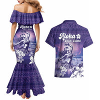 Aloha Hawaii Kauai Island Couples Matching Mermaid Dress and Hawaiian Shirt Hula Till You Drop LT05 - Polynesian Pride