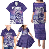 Aloha Hawaii Kauai Island Family Matching Puletasi and Hawaiian Shirt Hula Till You Drop LT05 - Polynesian Pride