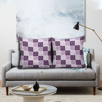 Lavender Manta Ray Hawaiian Quilt Motif Pillow Cover