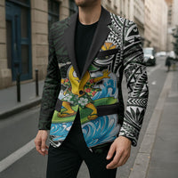 Aloha Hawaii Mango Surfing Blazer Polynesian Style