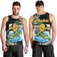Aloha Hawaii Mango Surfing Men Tank Top Polynesian Style