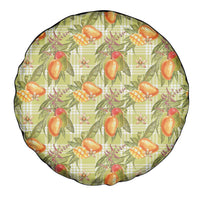 Vintage Hawaii Mango Spare Tire Cover Yellow Green Hawaiian Palaka