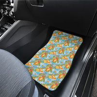 Vintage Hawaii Mango Car Mats Blue Hawaiian Palaka