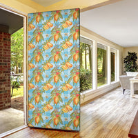 Vintage Hawaii Mango Door Cover Blue Hawaiian Palaka