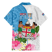 Fiji Day Family Matching Mermaid Dress and Hawaiian Shirt Tanoa Hibiscus Fijian Tapa Masi Pattern LT05 - Polynesian Pride