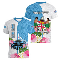 personalized-fiji-day-women-v-neck-t-shirt-tanoa-hibiscus-fijian-tapa-masi-pattern