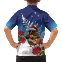 New Zealand Kiwi Christmas Family Matching Long Sleeve Bodycon Dress and Hawaiian Shirt Xmas Vibe LT05 - Polynesian Pride