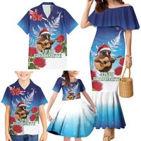 New Zealand Kiwi Christmas Family Matching Mermaid Dress and Hawaiian Shirt Xmas Vibe LT05 - Polynesian Pride