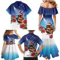 New Zealand Kiwi Christmas Family Matching Mermaid Dress and Hawaiian Shirt Xmas Vibe LT05 - Polynesian Pride