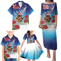 New Zealand Kiwi Christmas Family Matching Puletasi and Hawaiian Shirt Xmas Vibe LT05 - Polynesian Pride