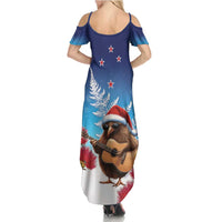 New Zealand Kiwi Christmas Family Matching Summer Maxi Dress and Hawaiian Shirt Xmas Vibe LT05 - Polynesian Pride