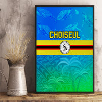Solomon Islands Choiseul Province Day Canvas Wall Art Sea Turtle Tribal Pattern LT05 - Polynesian Pride