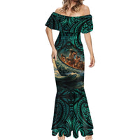 Personalised New Zealand Tamaki Herenga Waka Festival Mermaid Dress Maori Pattern LT05 - Polynesian Pride