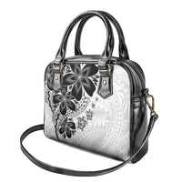 Polynesia Romantic Valentine Shoulder Handbag Sea Turtle Couple With White Plumeria