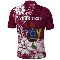 Personalised Cook Island Mangaia Gospel Day Polo Shirt Floral Tribal Pattern