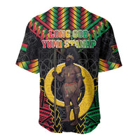 Vanuatu 45th Anniversary Independence Day Baseball Jersey Melanesian Warrior With Sand Drawing Pattern LT05