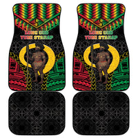 Vanuatu 46th Anniversary Independence Day Car Mats Melanesian Warrior With Sand Drawing Pattern LT05 - Polynesian Pride