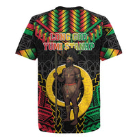 Vanuatu 46th Anniversary Independence Day Rugby Jersey Melanesian Warrior With Sand Drawing Pattern LT05 - Polynesian Pride