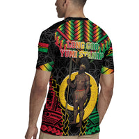 Vanuatu 46th Anniversary Independence Day Rugby Jersey Melanesian Warrior With Sand Drawing Pattern LT05 - Polynesian Pride