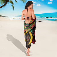 Vanuatu 46th Anniversary Independence Day Sarong Melanesian Warrior With Sand Drawing Pattern LT05 - Polynesian Pride