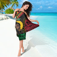 Vanuatu 46th Anniversary Independence Day Sarong Melanesian Warrior With Sand Drawing Pattern LT05 - Polynesian Pride