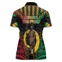 Vanuatu 45th Anniversary Independence Day Women Polo Shirt Melanesian Warrior With Sand Drawing Pattern LT05