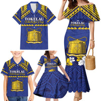 Personalised Tokelau Happy Tokehega Day Family Matching Mermaid Dress and Hawaiian Shirt Polynesian Tribal Tattoo LT05 - Polynesian Pride