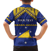 Personalised Tokelau Happy Tokehega Day Family Matching Off Shoulder Short Dress and Hawaiian Shirt Polynesian Tribal Tattoo