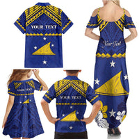 Personalised Tokelau Happy Tokehega Day Family Matching Summer Maxi Dress and Hawaiian Shirt Polynesian Tribal Tattoo LT05 - Polynesian Pride