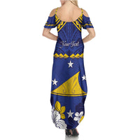 Personalised Tokelau Happy Tokehega Day Family Matching Summer Maxi Dress and Hawaiian Shirt Polynesian Tribal Tattoo LT05 - Polynesian Pride