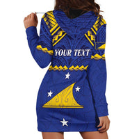 Personalised Tokelau Happy Tokehega Day Hoodie Dress Polynesian Tribal Tattoo LT05 - Polynesian Pride