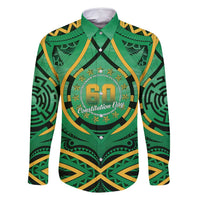 Cook Islands Constitution Day Family Matching Off Shoulder Maxi Dress and Hawaiian Shirt 60th Anniversary - Polynesian Pride