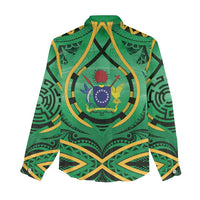 Cook Islands Constitution Day Women Casual Shirt 60th Anniversary - Polynesian Pride