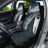 New Zealand Aotearoa Car Seat Cover Maori Hei Rehua Paua Shell Glitter Green LT05 - Polynesian Pride
