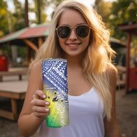 Happy Malampa Fiji Day Skinny Tumbler Half Mix Style