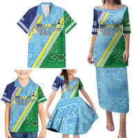 Love Malampa Fiji Day Family Matching Puletasi and Hawaiian Shirt Together We Grow LT05 - Polynesian Pride