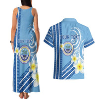 Personalised Federated States of Micronesia Couples Matching Tank Maxi Dress and Hawaiian Shirt Happy 38th Independence Anniversary LT05 - Polynesian Pride