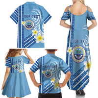 Personalised Federated States of Micronesia Family Matching Summer Maxi Dress and Hawaiian Shirt Happy 38th Independence Anniversary LT05 - Polynesian Pride