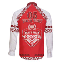 Custom Tonga Mate Maa Rugby Family Matching Off The Shoulder Long Sleeve Dress and Hawaiian Shirt Go Champions LT05 - Polynesian Pride