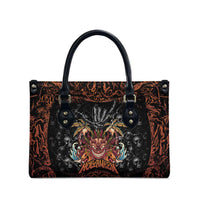 Aloha Halloween Leather Bag Horror Tiki Heavy Metal Style - Polynesian Pride
