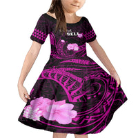 Hawaii Strong Maui Family Matching Mermaid Dress and Hawaiian Shirt Lahaina Is Not For Sale LT05 Daughter's Dress Pink - Polynesian Pride