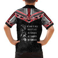 Aotearoa Toitu Te Tiriti Family Matching Off The Shoulder Long Sleeve Dress and Hawaiian Shirt New Zealand Honour The Treaty LT05 - Polynesian Pride