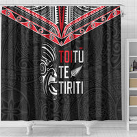 Aotearoa Toitu Te Tiriti Shower Curtain New Zealand Honour The Treaty LT05 - Polynesian Pride