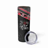 Aotearoa Toitu Te Tiriti Skinny Tumbler New Zealand Honour The Treaty LT05 - Polynesian Pride