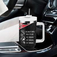 Aotearoa Toitu Te Tiriti Tumbler With Handle New Zealand Honour The Treaty LT05 - Polynesian Pride