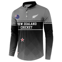 Custom New Zealand Cricket Button Sweatshirt Black Cap Unbeatable