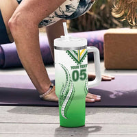 Custom Cook Islands Avaiki Rugby Tumbler With Handle Go Champions - Polynesian Pride